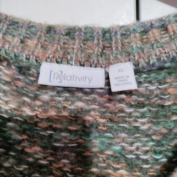 Relativity knitted cardigan sweater XL - Picture 3 of 3